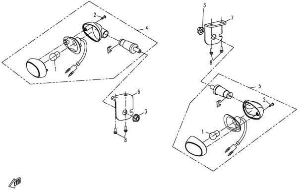 Picture of F02-2 - FRONT TURN LIGHT (BUMPER WITHOUT DECORATION COVER )