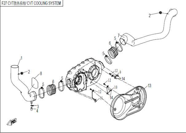 Picture of F27 - 2014 - CVT COOLING SYSTEM