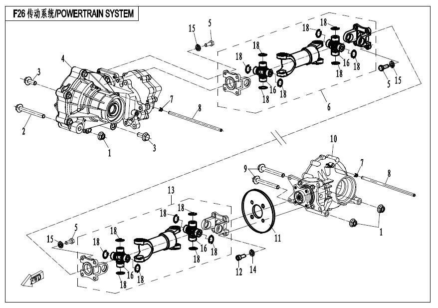 Picture of F28-2 - TRANSMISSION SYSTEM(NEW)