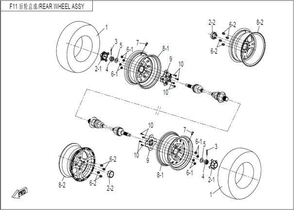 Picture of F13 - REAR WHEEL ASSY