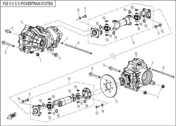 Picture of F28 - TRANSMISSION SYSTEM