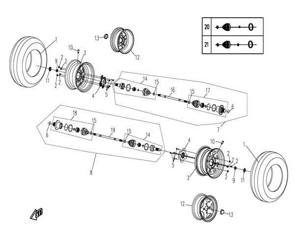 Picture of F13 - REAR WHEEL ASSY