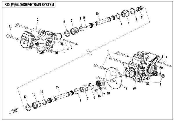 CFMOTO. F30 - Drivetrain System - , Sherco