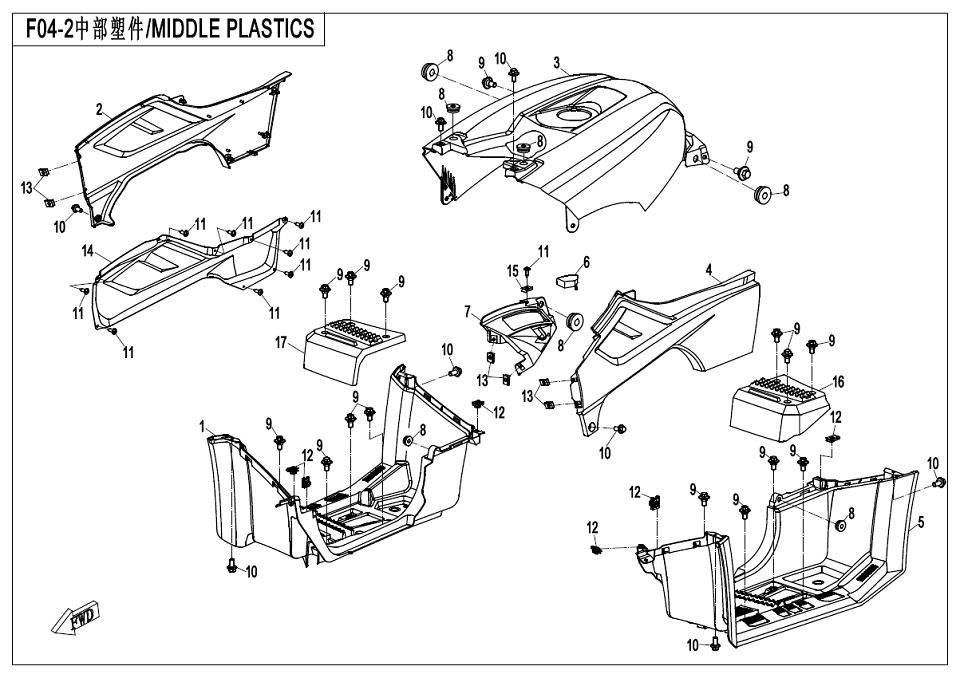 Picture of F04-2 - MIDDLE PLASTICS