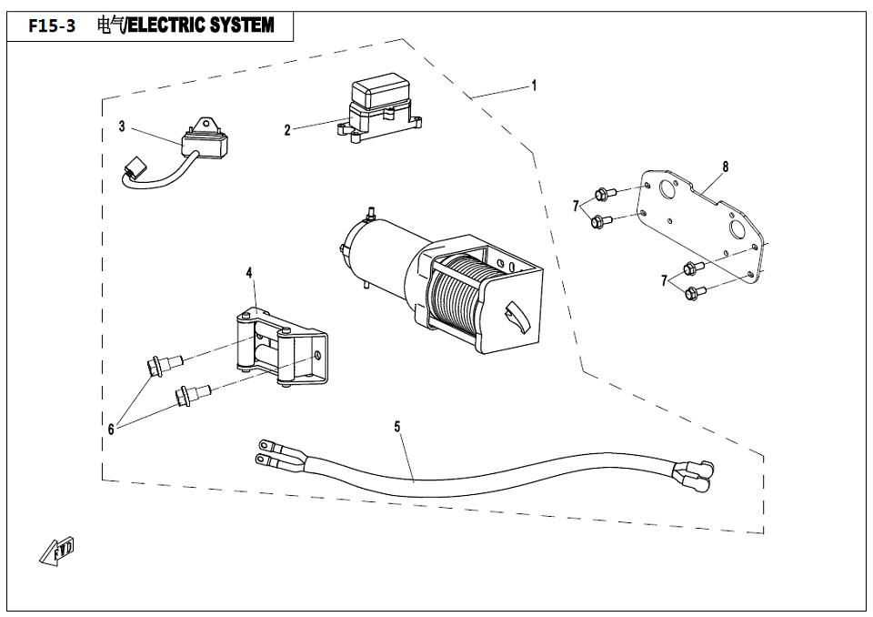 Picture of F15-3 - TOWING WINCH