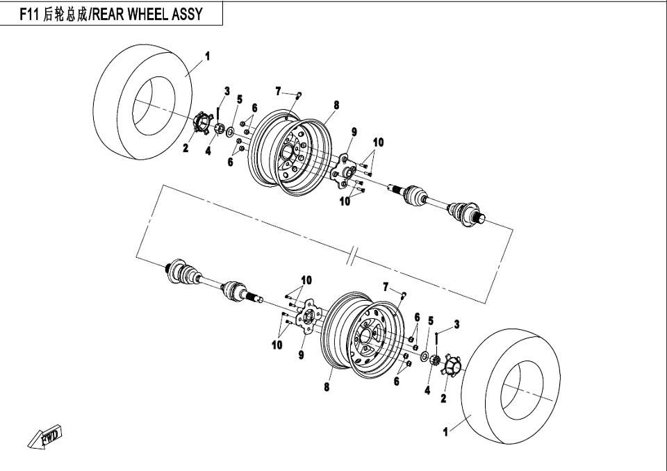Picture of F11 - REAR WHEEL ASSY