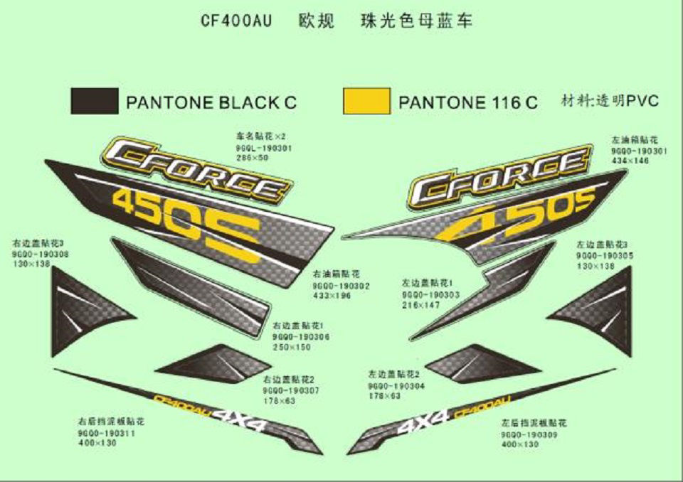 Picture of F19-B - DECAL KITS (INJECTED PEARL BLUE MODEL)
