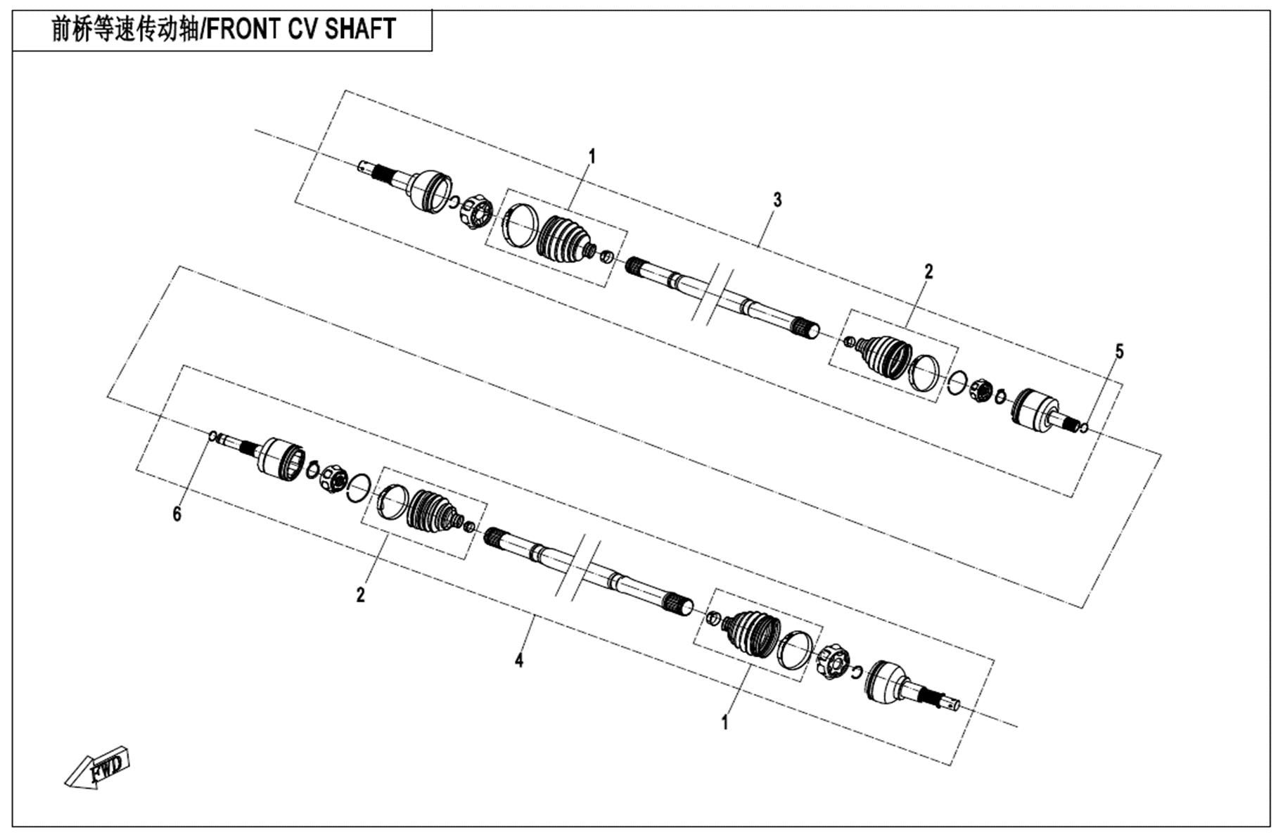 Picture of F27 - FRONT CV SHAFT