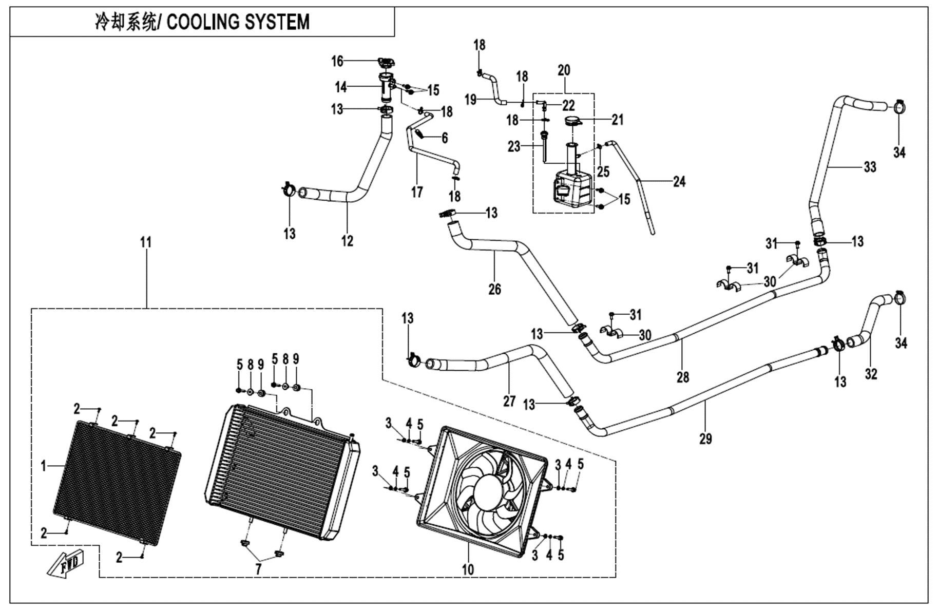 Picture of F18 - COOLING SYSTEM