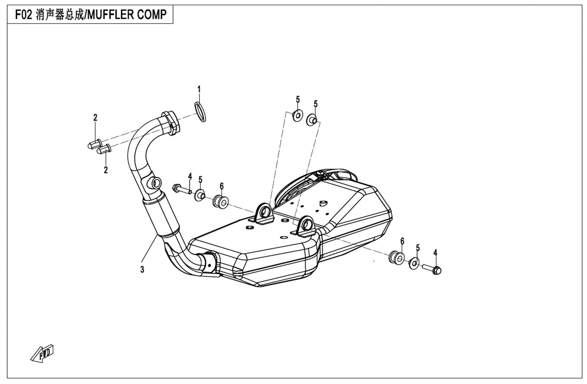 Picture of F02-A - MUFFLER