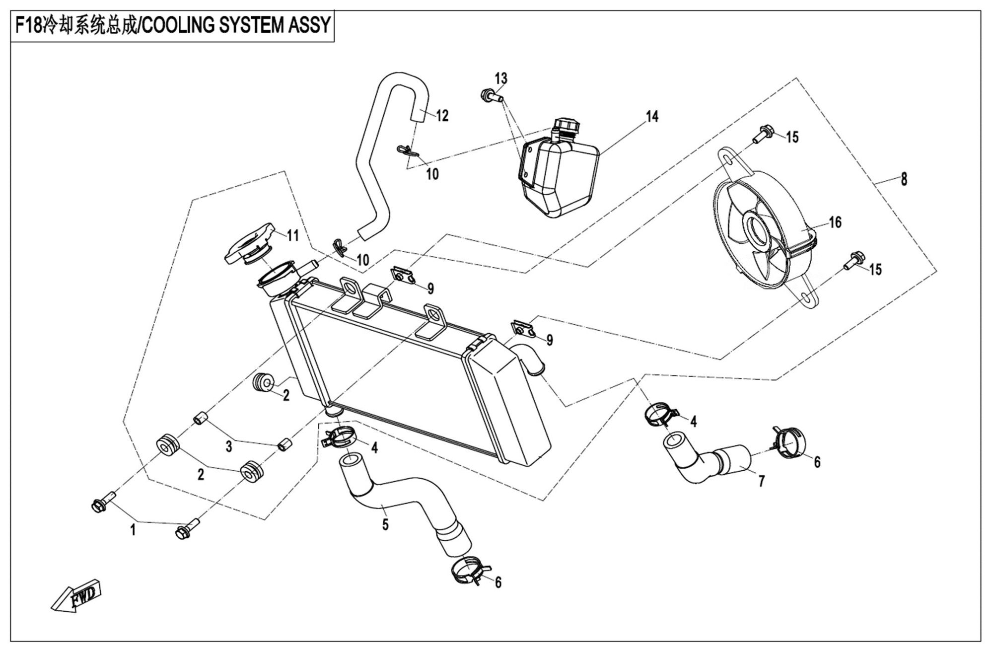 Picture of F18  - COOLING SYSTEM
