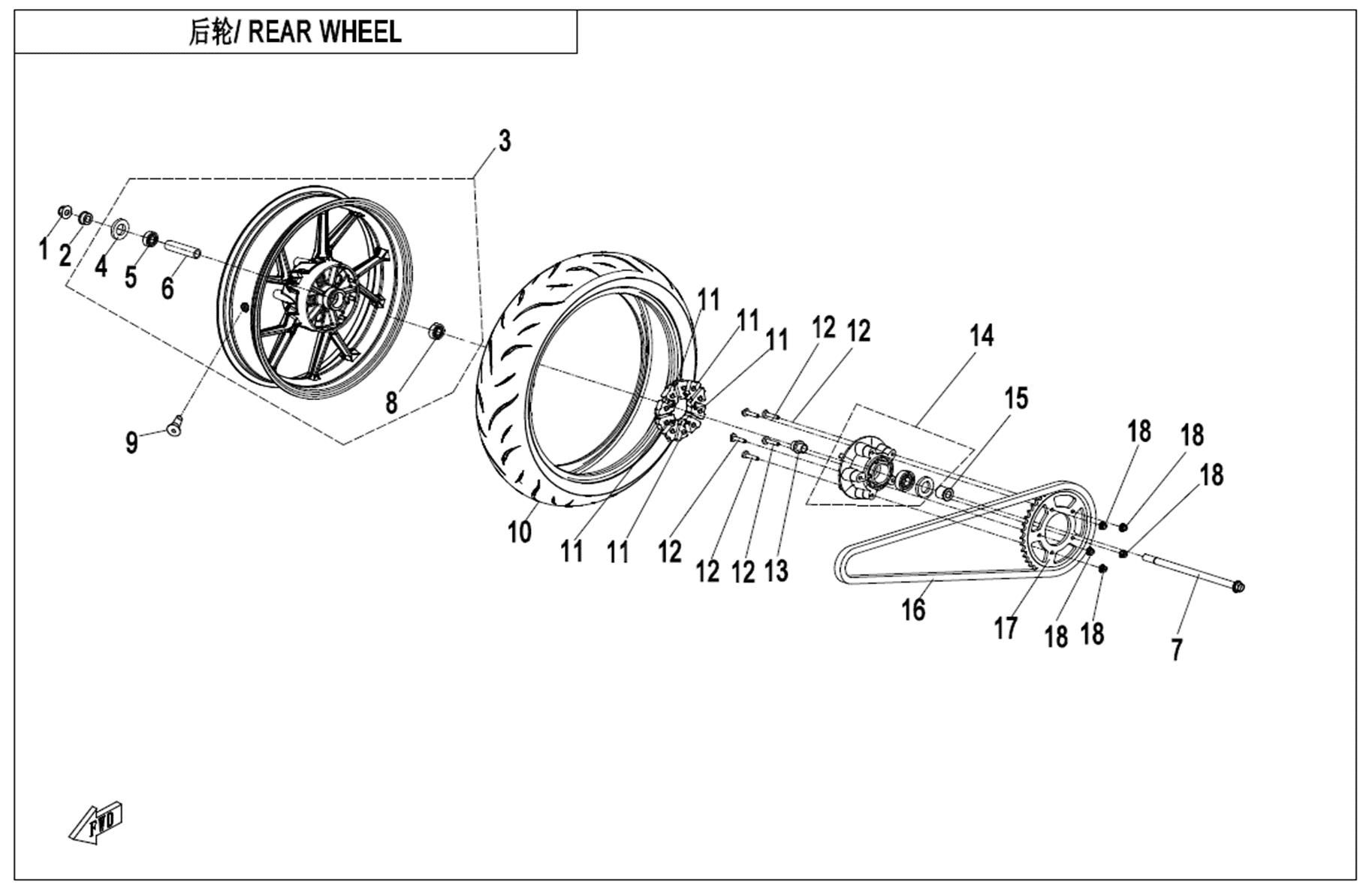 Picture of F11 - REAR WHEEL