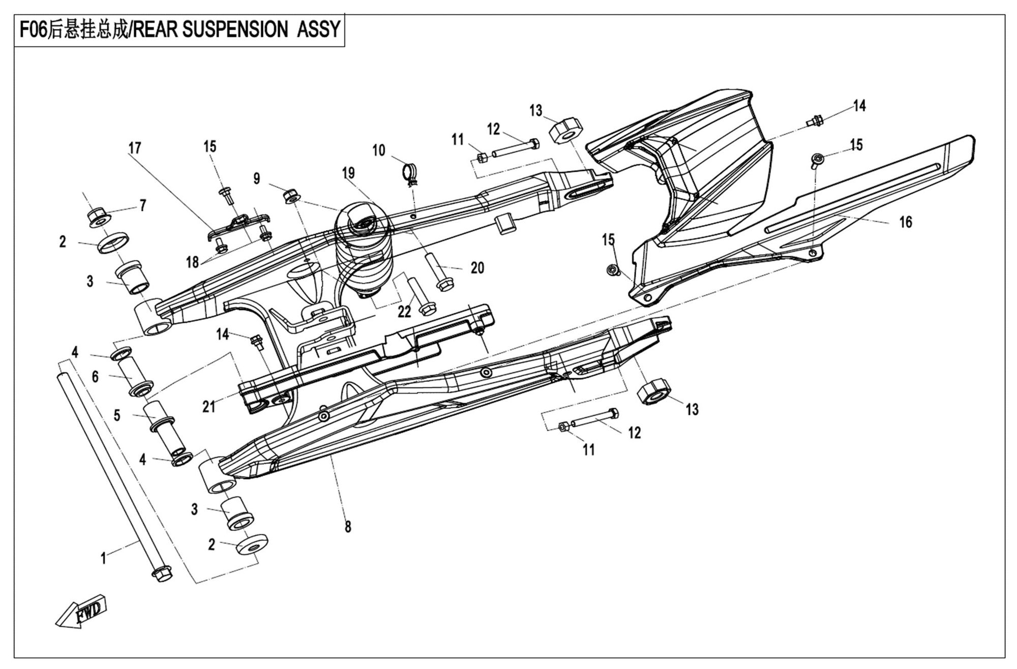 Picture of F06-B-V1 - REAR SUSPENSION(SHEET  METAL)