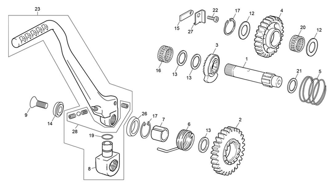 Picture of 12 - KICKSTARTER ASSEMBLY