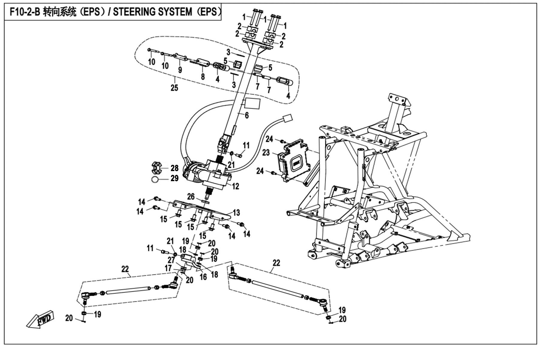 Picture of F10-2-B - STEERING SYSTEM( EPS)
