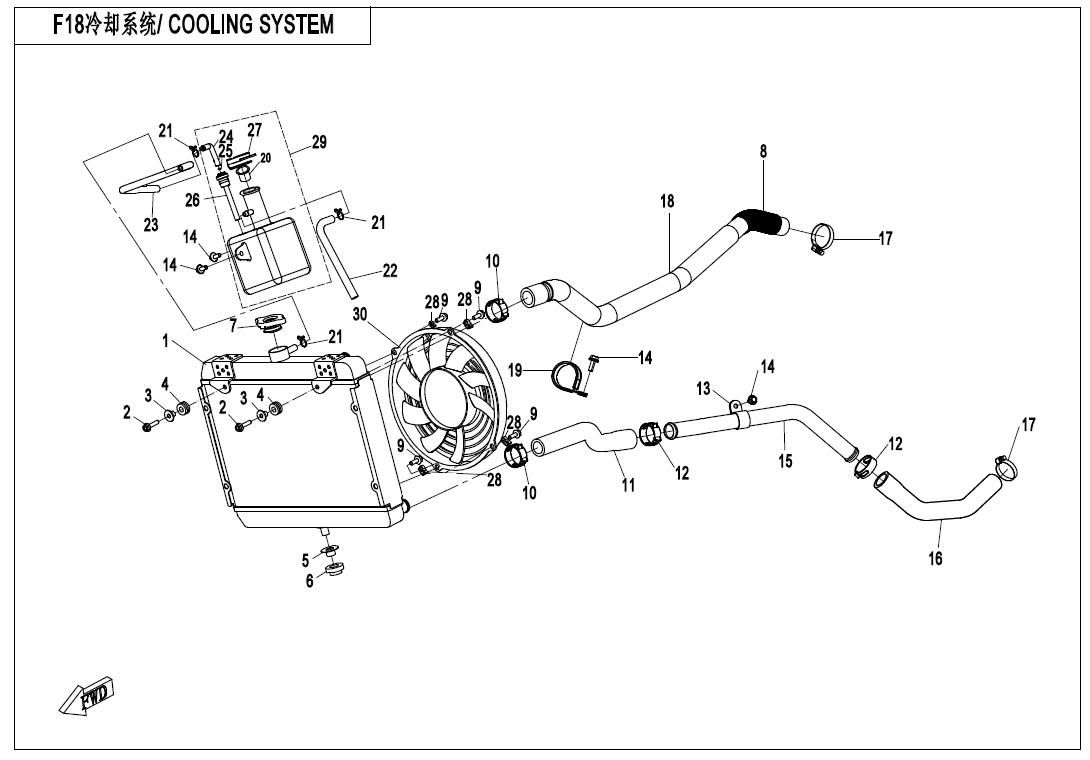 Picture of F18-A-V2 - COOLING SYSTEM(OLD)