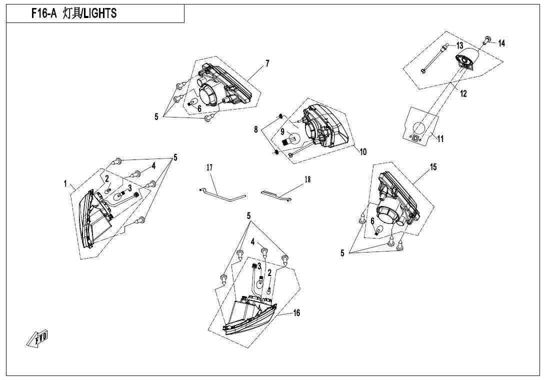 Picture of F16-A - LIGHTS(EURO)