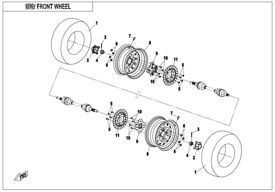Picture of F07-A-V2 - FRONT WHEEL(EURO)