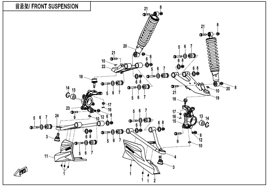Picture of F05-B-V2 - FRONT SUSPENSION(NA)