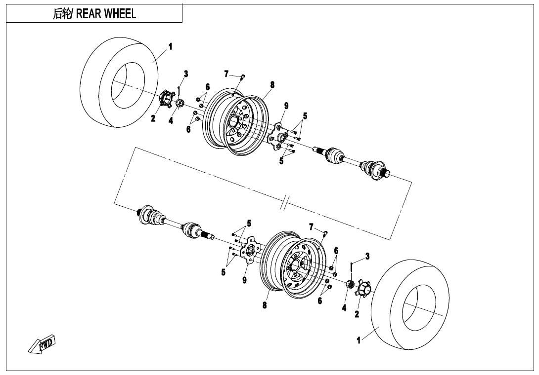 Picture of F11-A-V2 - REAR WHEEL(EURO)