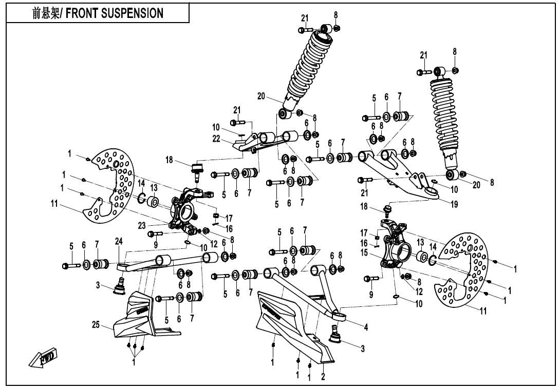 Picture of F05-B-V2 - FRONT SUSPENSION(NA)