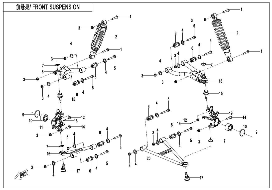 Picture of F05 - FRONT SUSPENSION