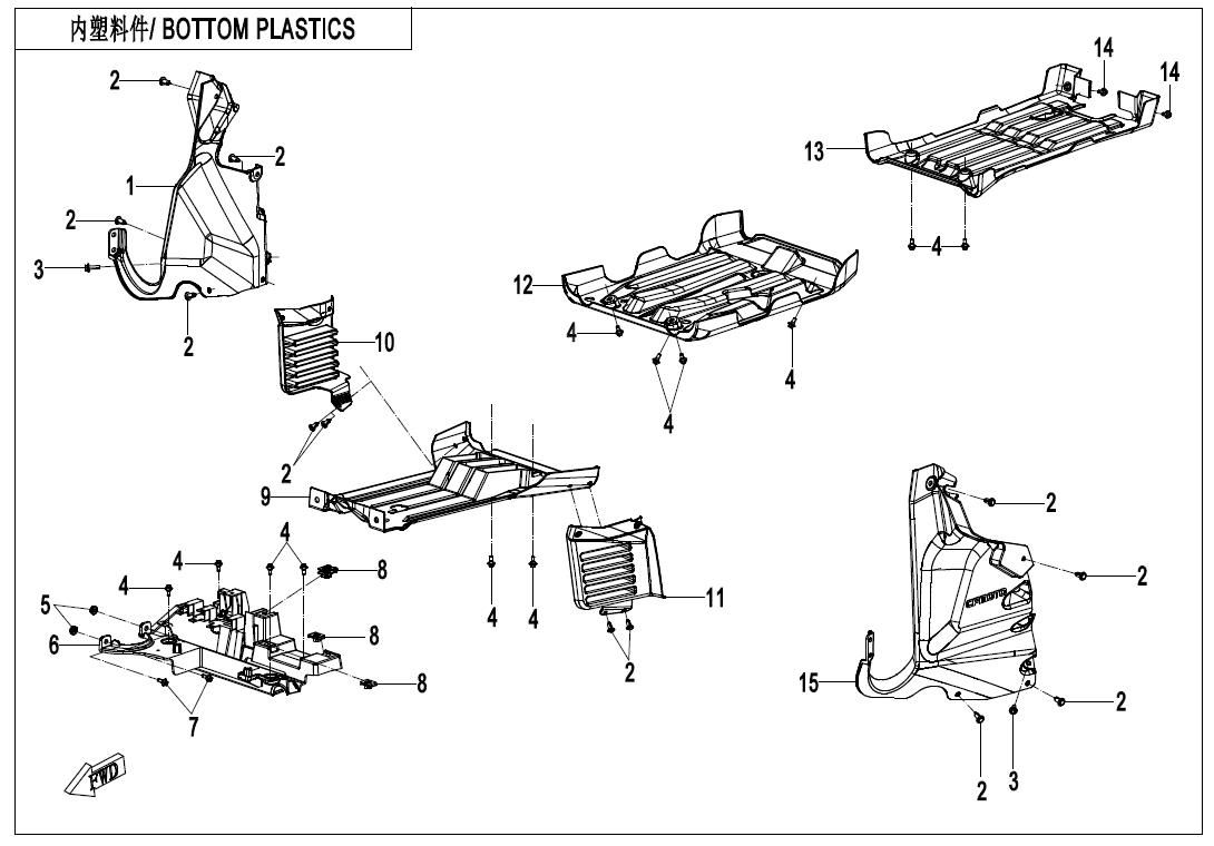 Picture of F04-7-V2 - BOTTOM PLASTICS