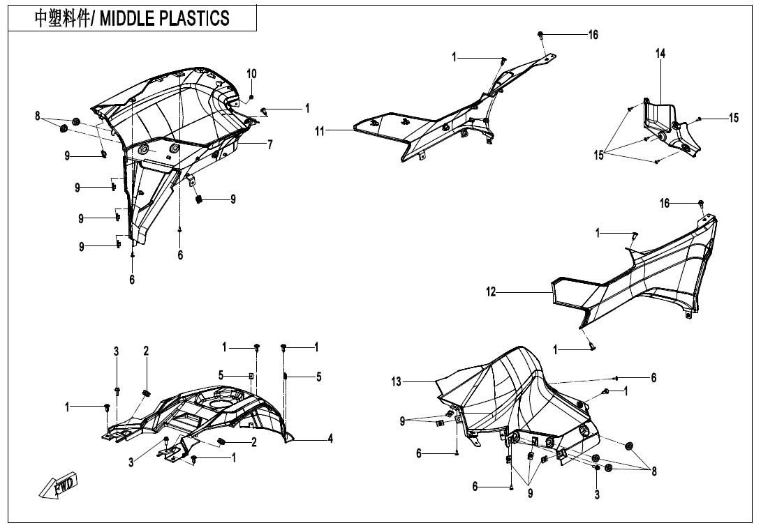 Picture of F04-4-V2 - MIDDLE PLASTICS