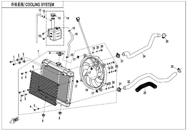 CFMOTO. F18 - Cooling System - , Sherco