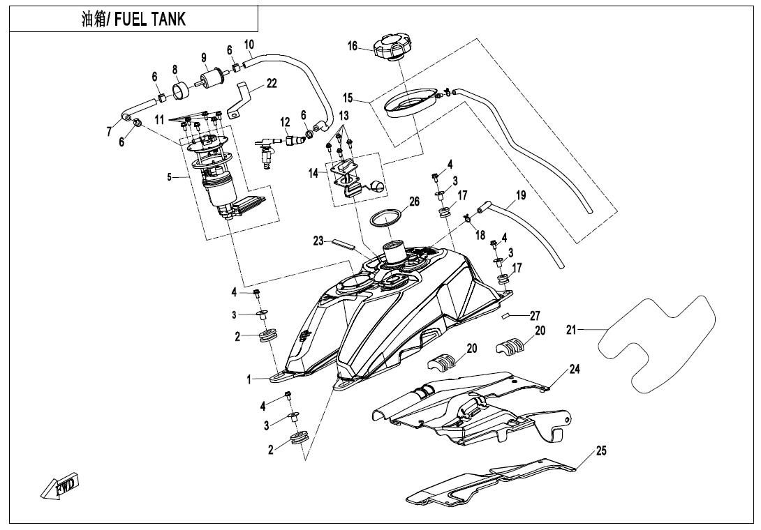 Picture of F12-V1 - FUEL TANK