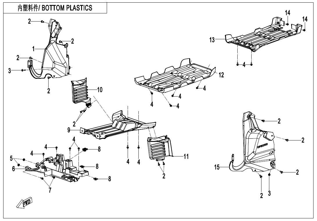 Picture of F04-7-V1 - BOTTOM PLASTICS