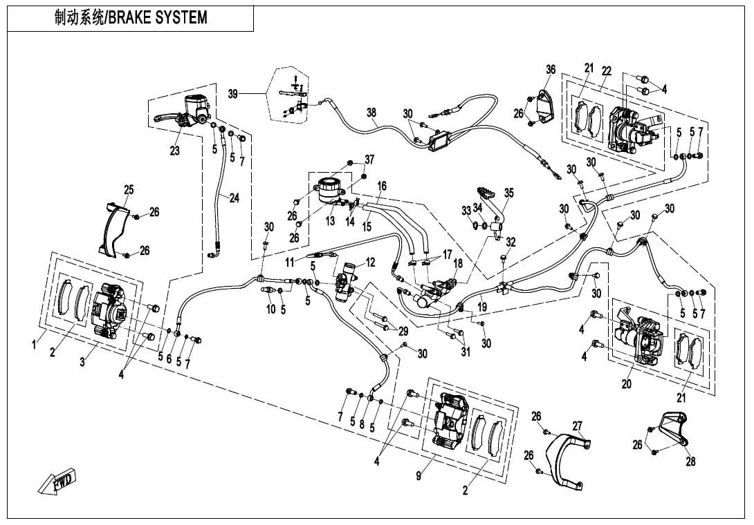 Picture of F08-B - BRAKE SYSTEM(RH PARKING)