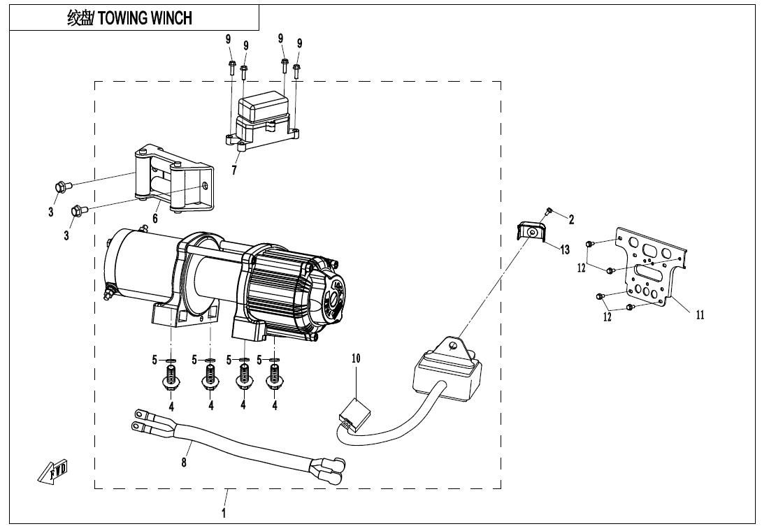 Picture of F15-2-V3 - TOWING WINCH