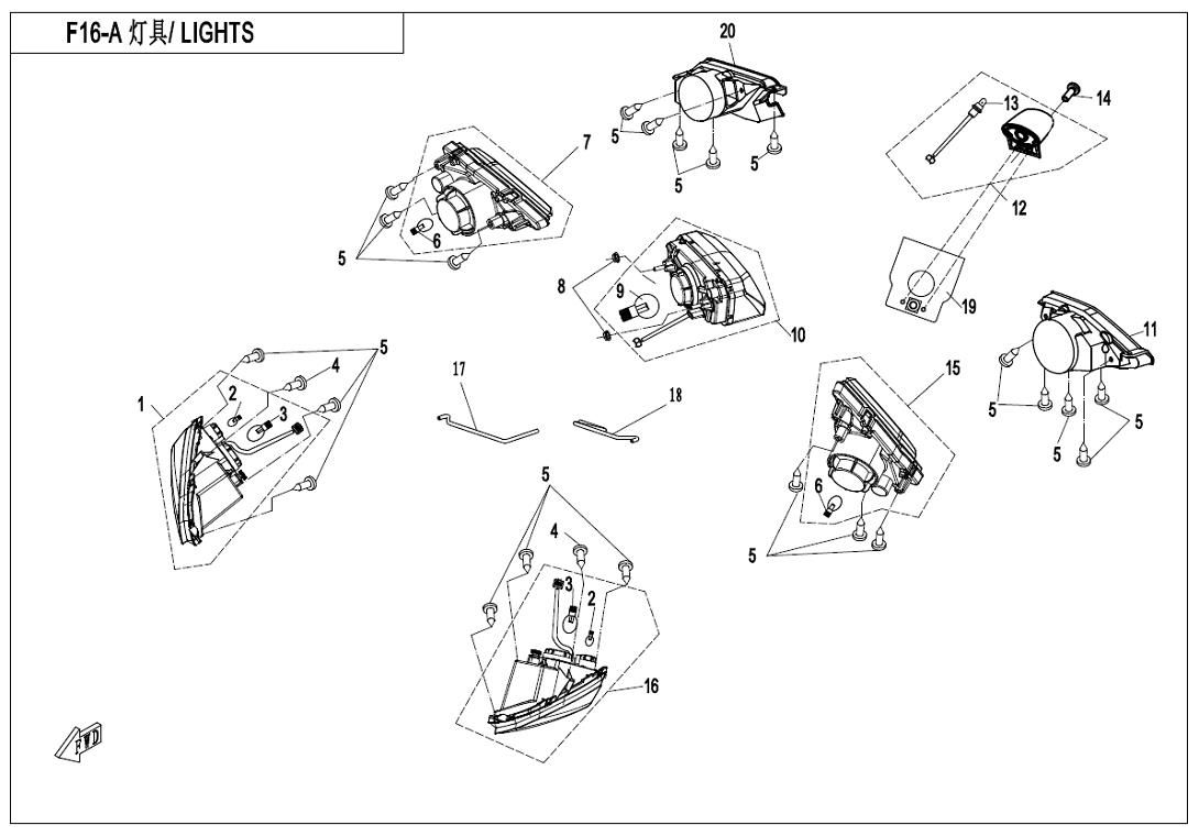 Picture of F16-A - LIGHTS(EURO)