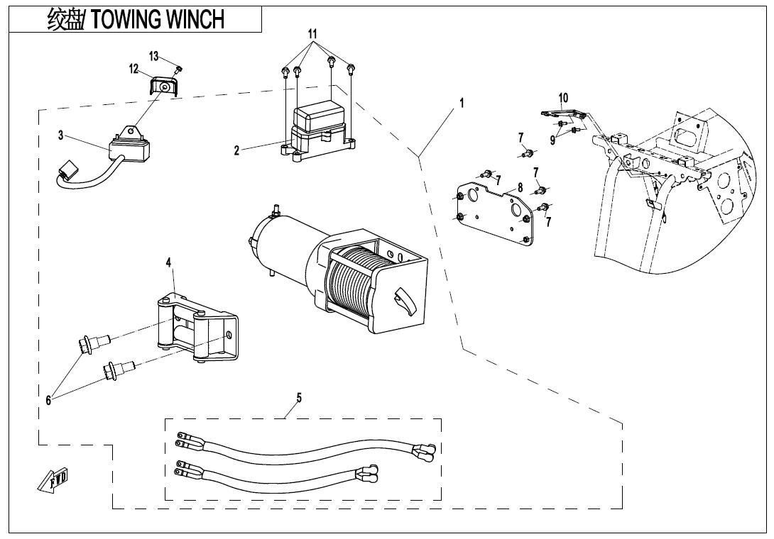 Picture of F15-2-V2 - TOWING WINCH