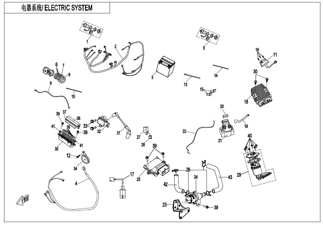 Picture of F15-1-B-V3 - ELECTRIC SYSTEM(WITH FUEL VAPORIZATION SYSTEM)