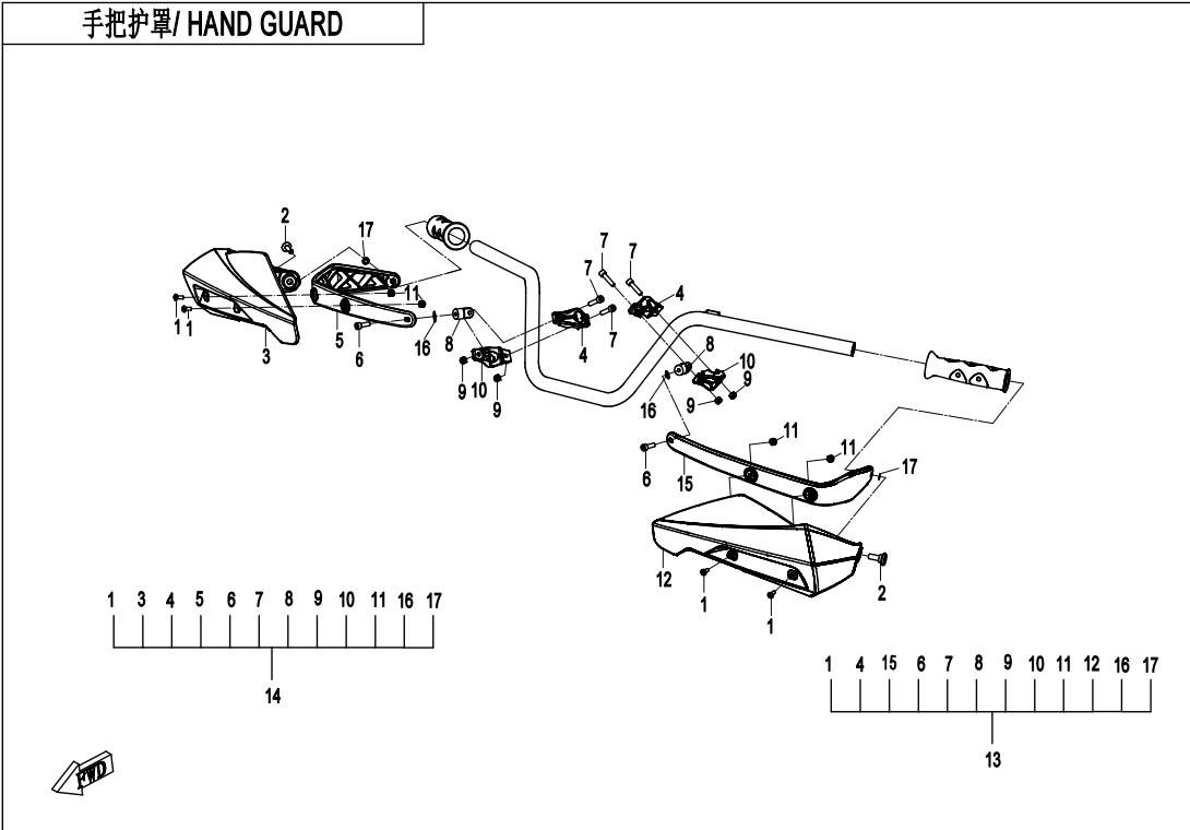 Picture of F10-3-V3 - HAND GUARD