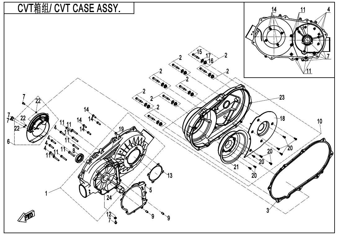 Picture of E01-3-V3 - CVT CASE ASSY.
