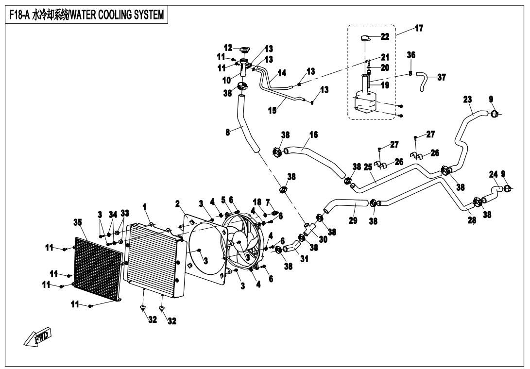 Picture of F18-1 - WATER COOLING SYSTEM
