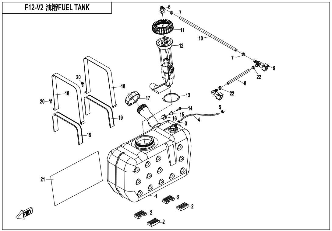 Picture of F12-V2 - FUEL TANK