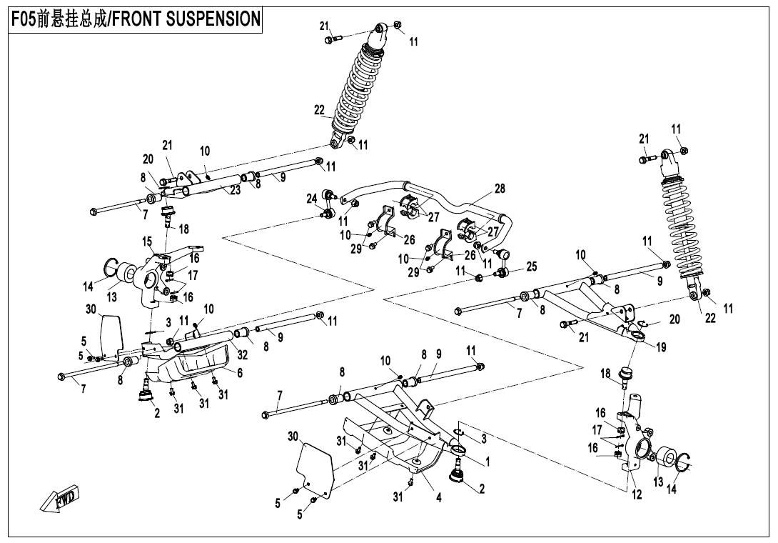 Picture of F05 - FRONT SUSPENSION