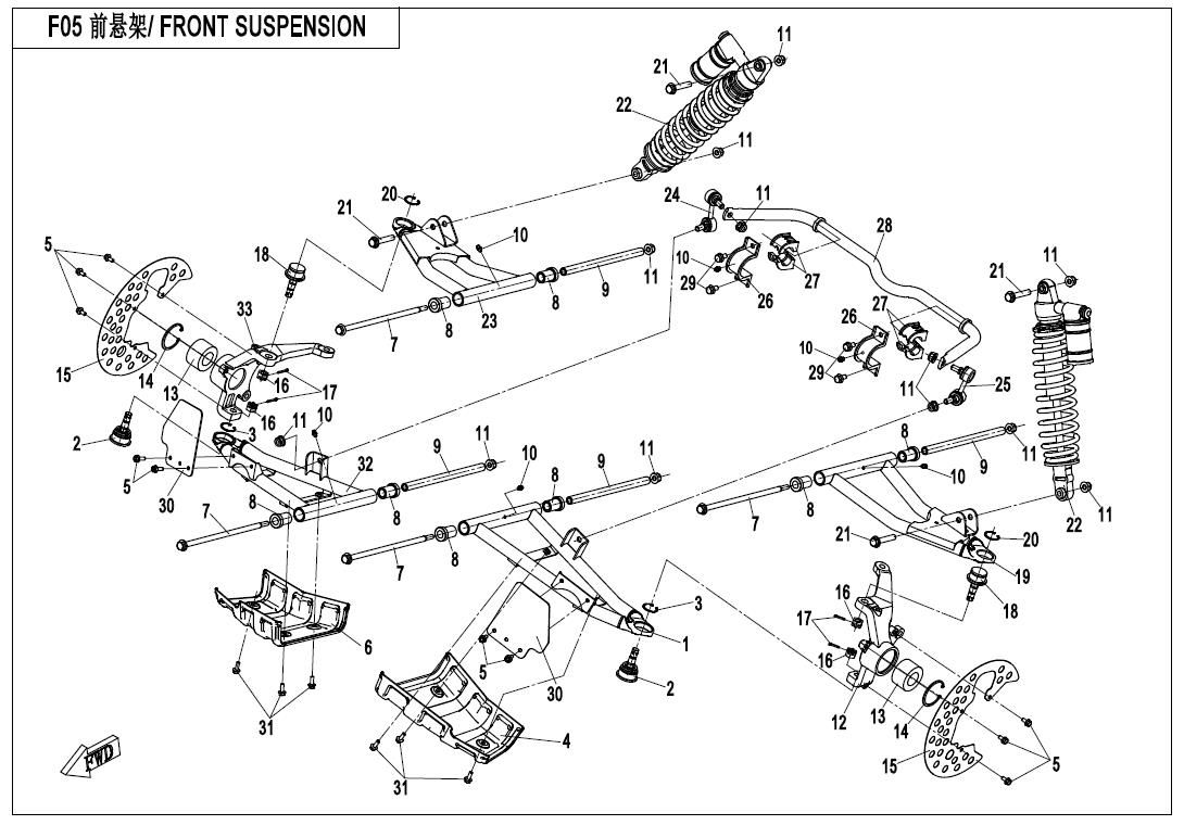 Picture of F05 - FRONT SUSPENSION
