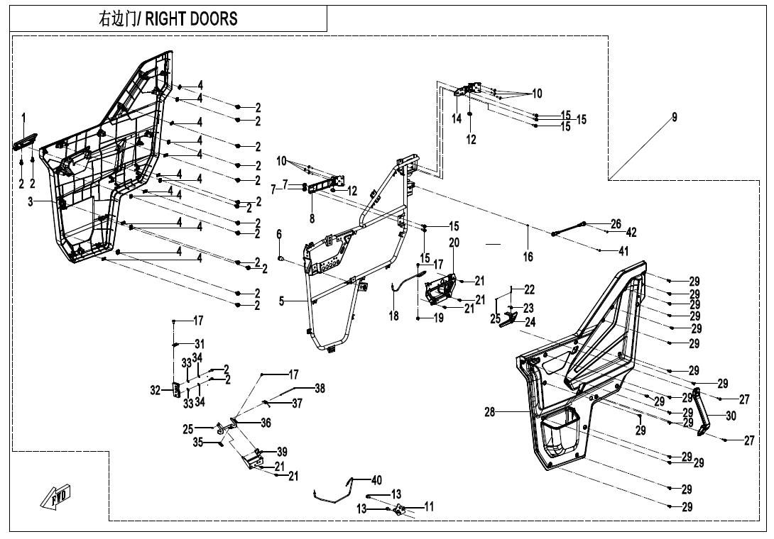 Picture of F37-4-V6 - RIGHT DOORS