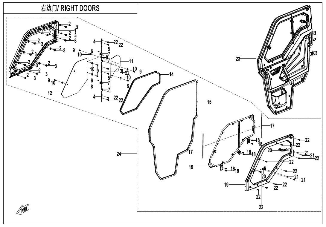 Picture of F37-3-V4 - RIGHT DOORS