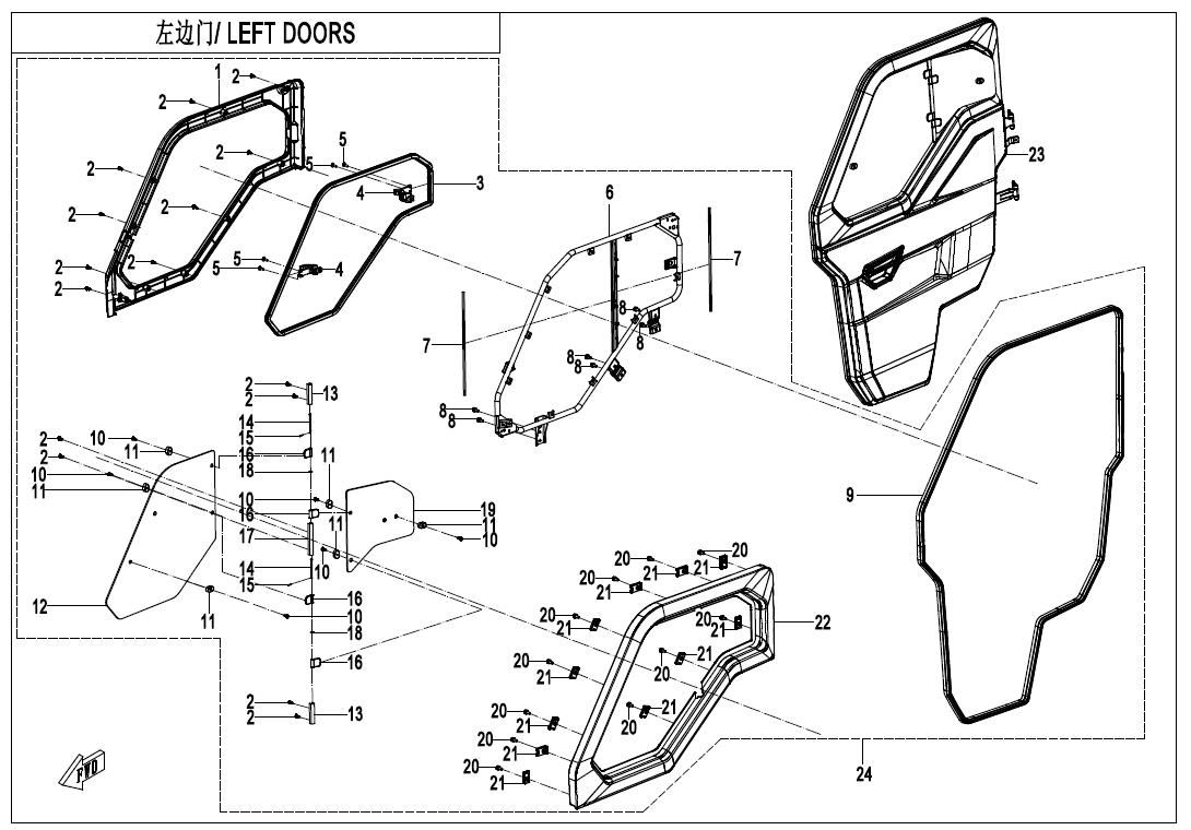 Picture of F37-1-A-V4 - LEFT DOORS