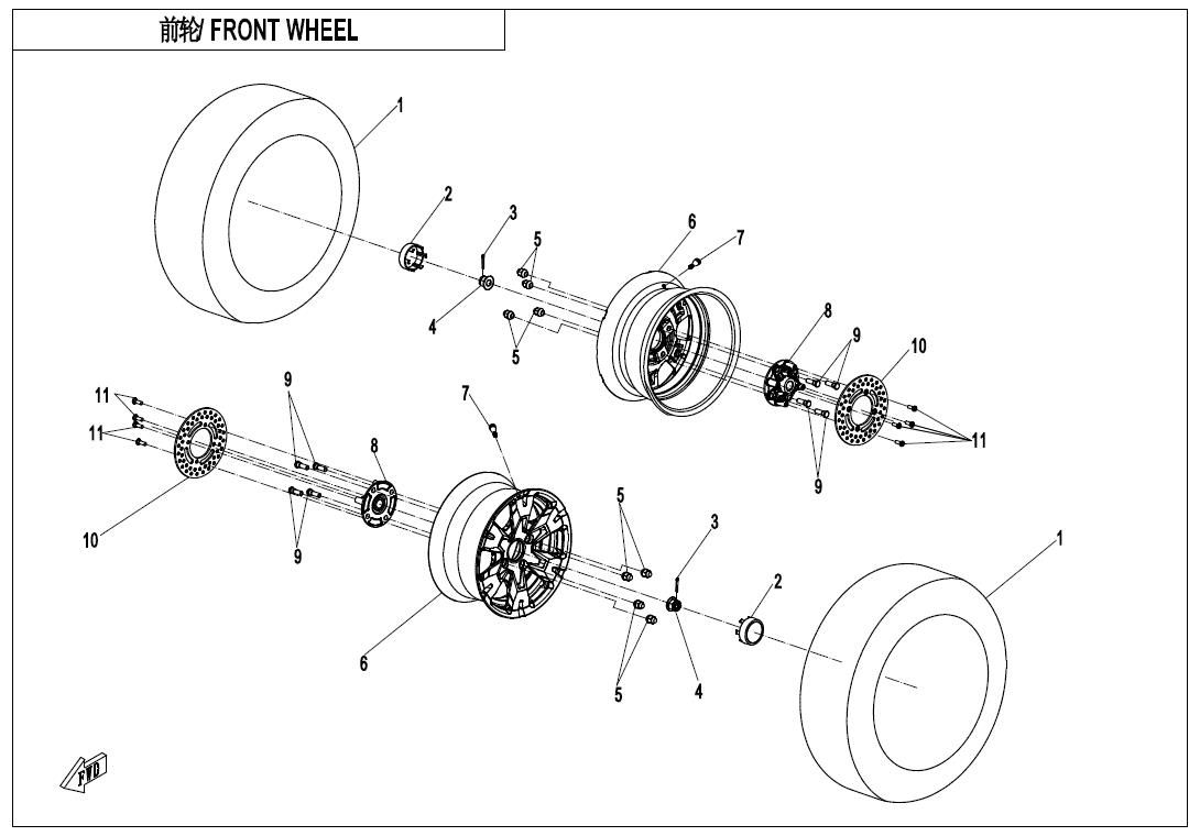 Picture of F07-B - FRONT WHEEL