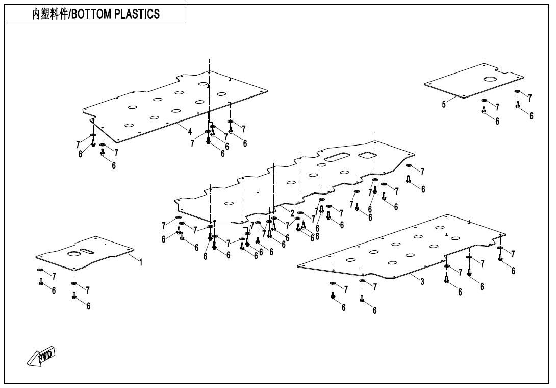 Picture of F04-6-V4 - BOTTOM PLASTICS
