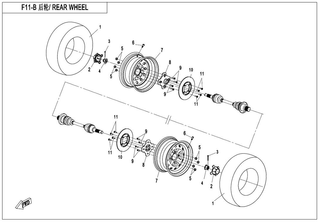 Picture of F11-B - REAR WHEEL(2018)