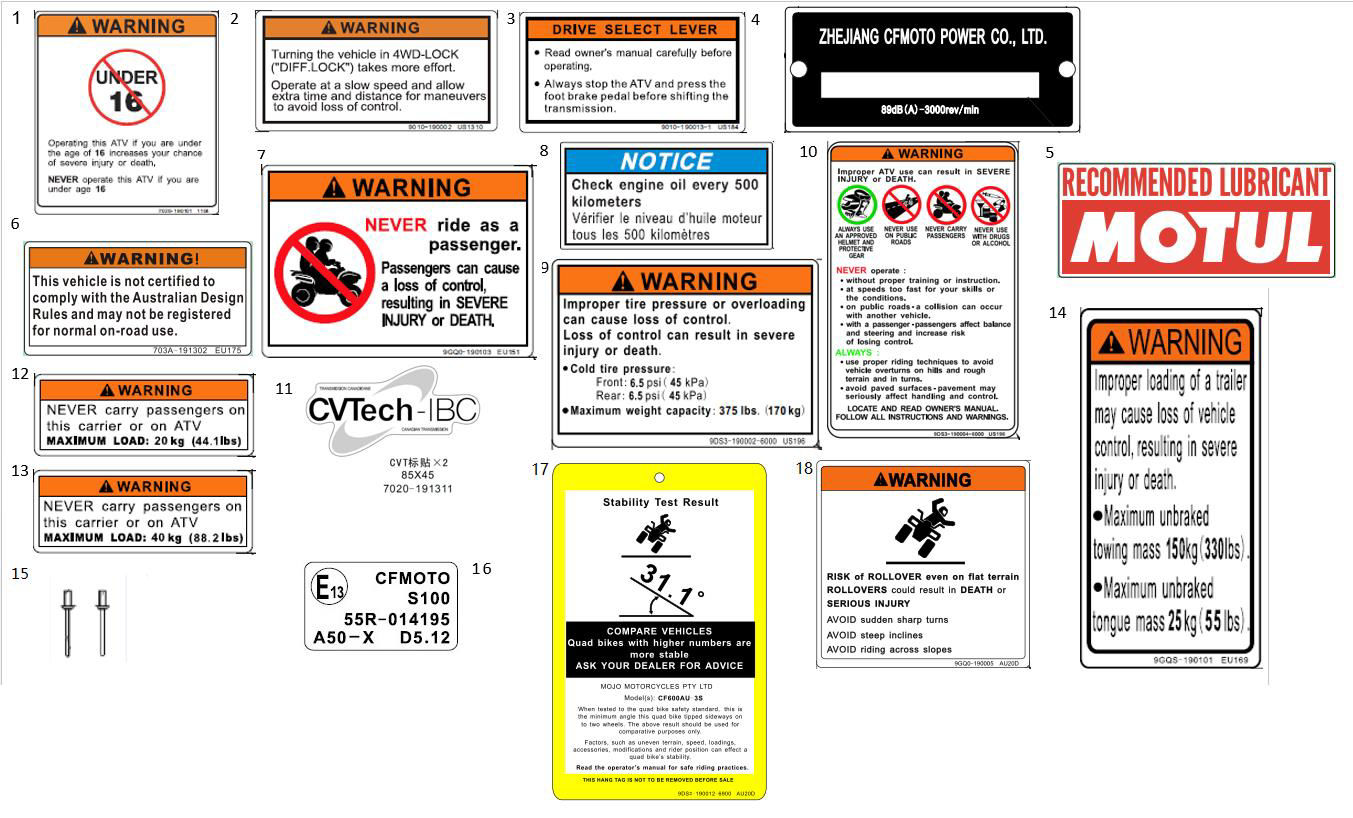 Picture of F19-2-C - WARNING DECAL(INTERNATIONAL)