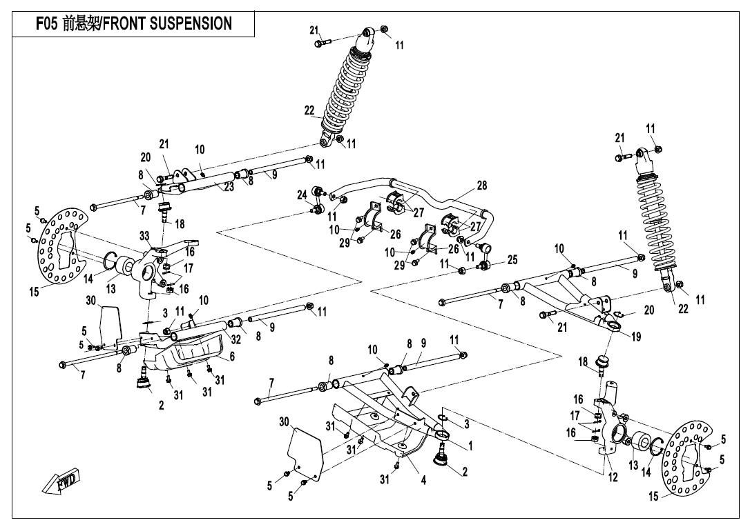 Picture of F05 - FRONT SUSPENSION